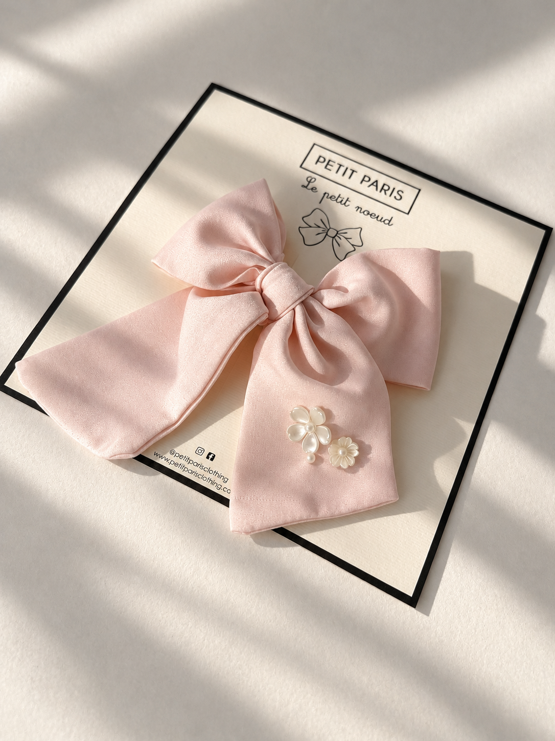 Noeud en satin Flora